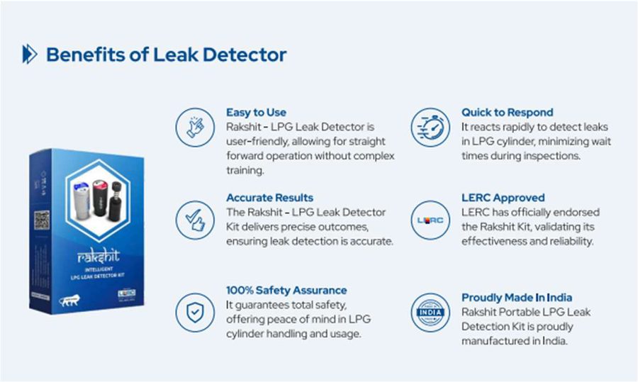 Rakshit intelligent LPG leak detector kit